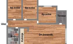 Troiposoban stan, Novi Sad, Adice, prodaja, 59m2, 97050e, id1061283